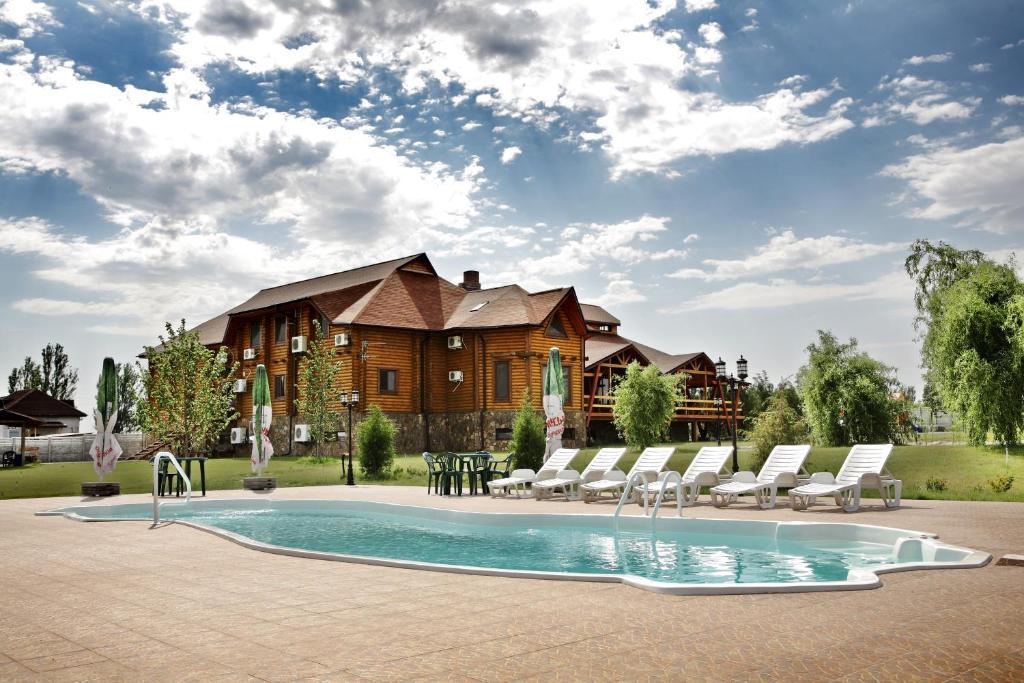 Panska Hata Hotel Nyzhnya Khortytsya Buitenkant foto